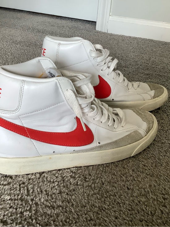 Nike Other - Nike Blazer Mid 77 Vintage Habanero Red and White